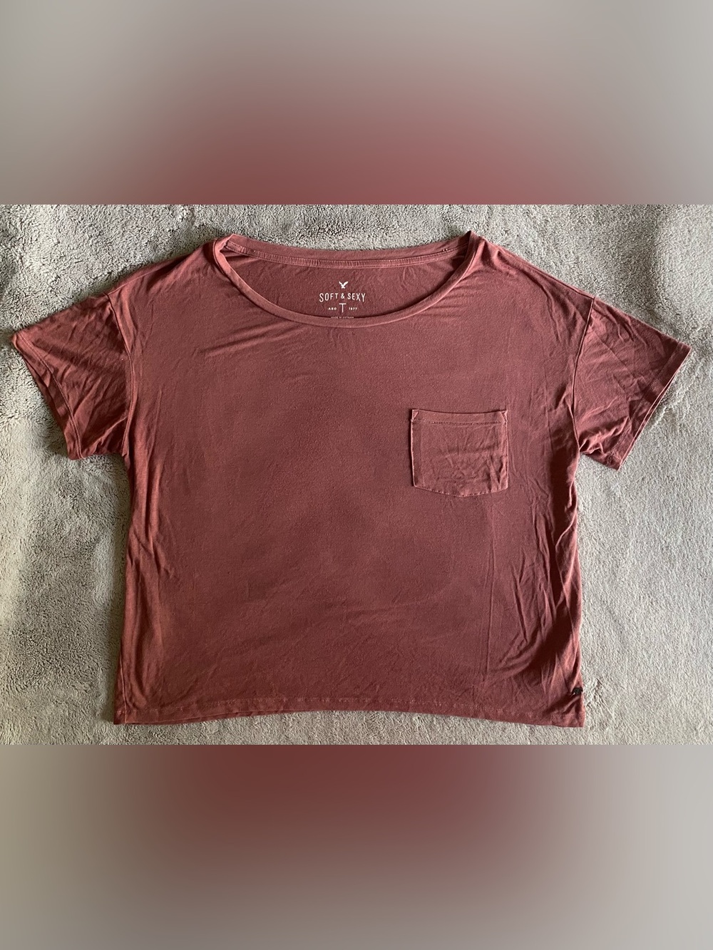 American Eagle Short Sleeve Pocket Tee